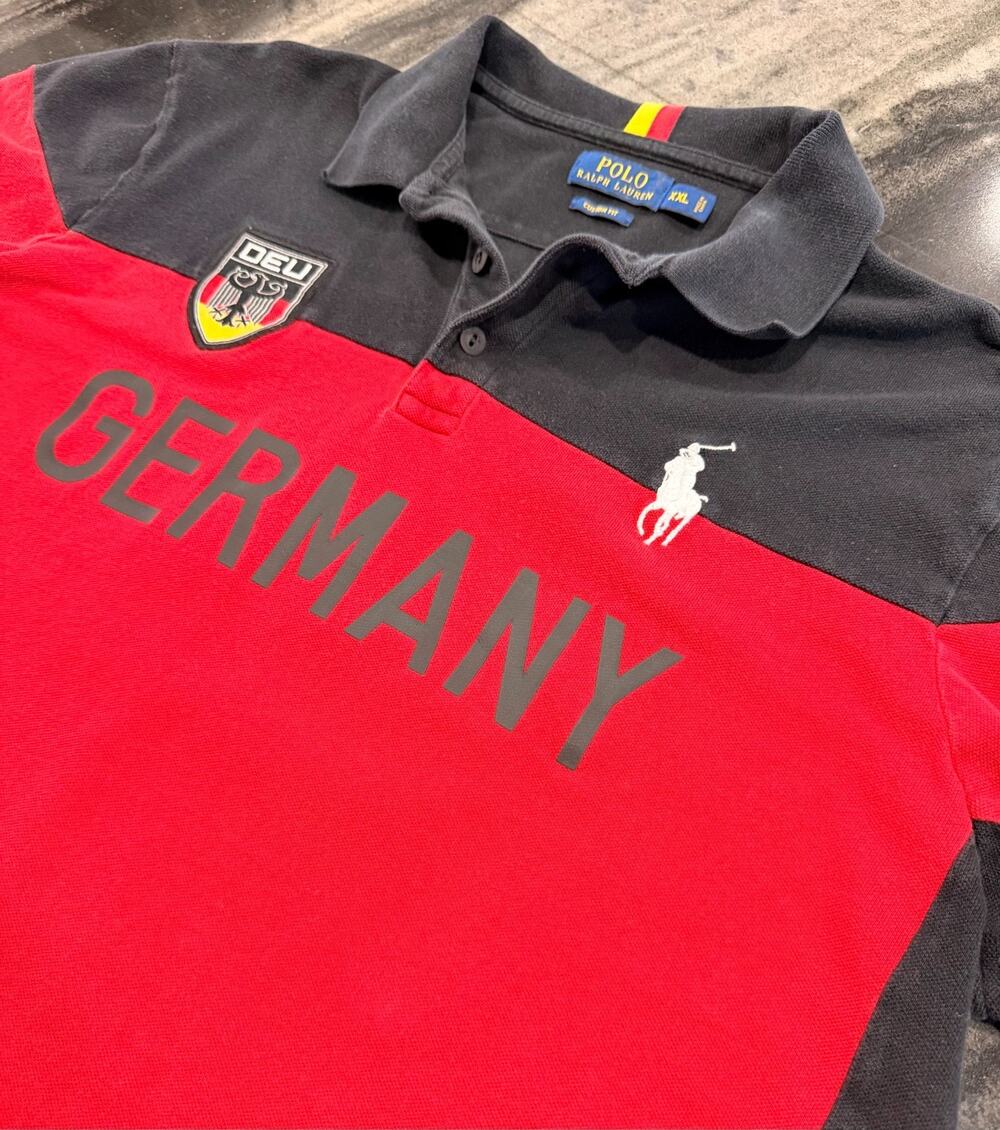 Polo Ralph Lauren Germany Rugby Polo Shirt XXL DEU Crest Big Pony Chief Keef